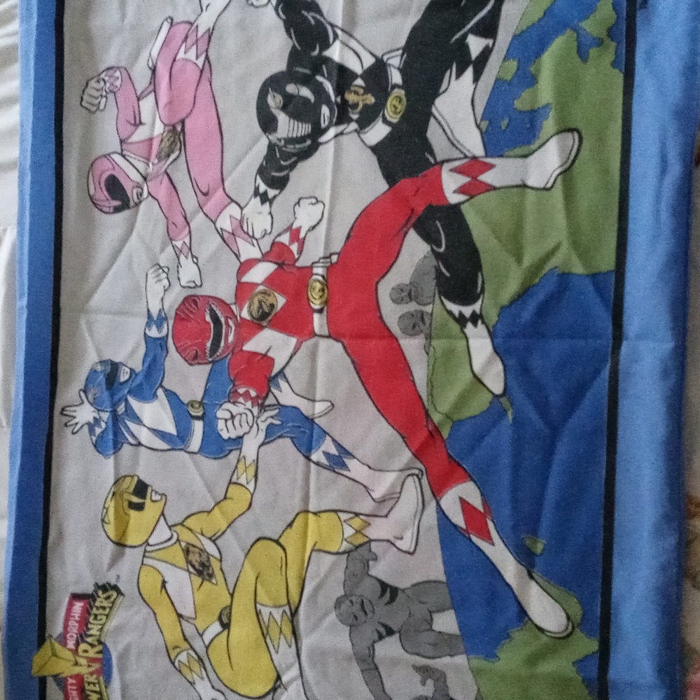 Vtg 1994 Power Ranger Pillowcase